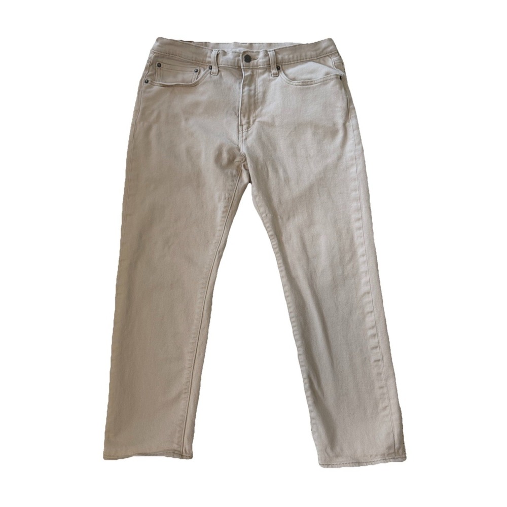 Levi's 502 Regular‎ Taper Pants Mens 34x27*  Tan Twill Beige Jeans Y2K Casual